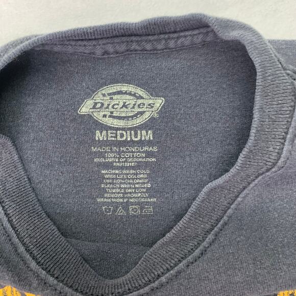 Dickies Mens Medium Independent American Original Short Sleeve Blue Gold Tee - Picture 4 of 6